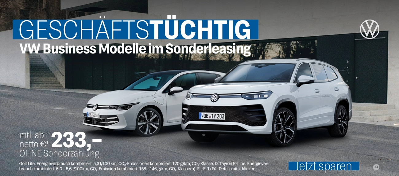 VW Gewerbe Sonderleasing